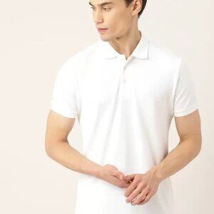 UNITED COLORS OF BENETTON Cotton Pique Polo Shirt White Size 2XL